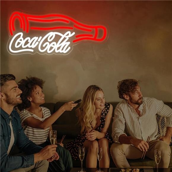 Coca Cola LED Neon Sign Coke Wall Decor Light Bedroom Business Man Cave Store NW - Picture 6 of 7